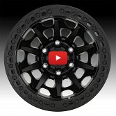 Fuel Covert Beadlock D114 Satin Black Custom Wheels Rims 4